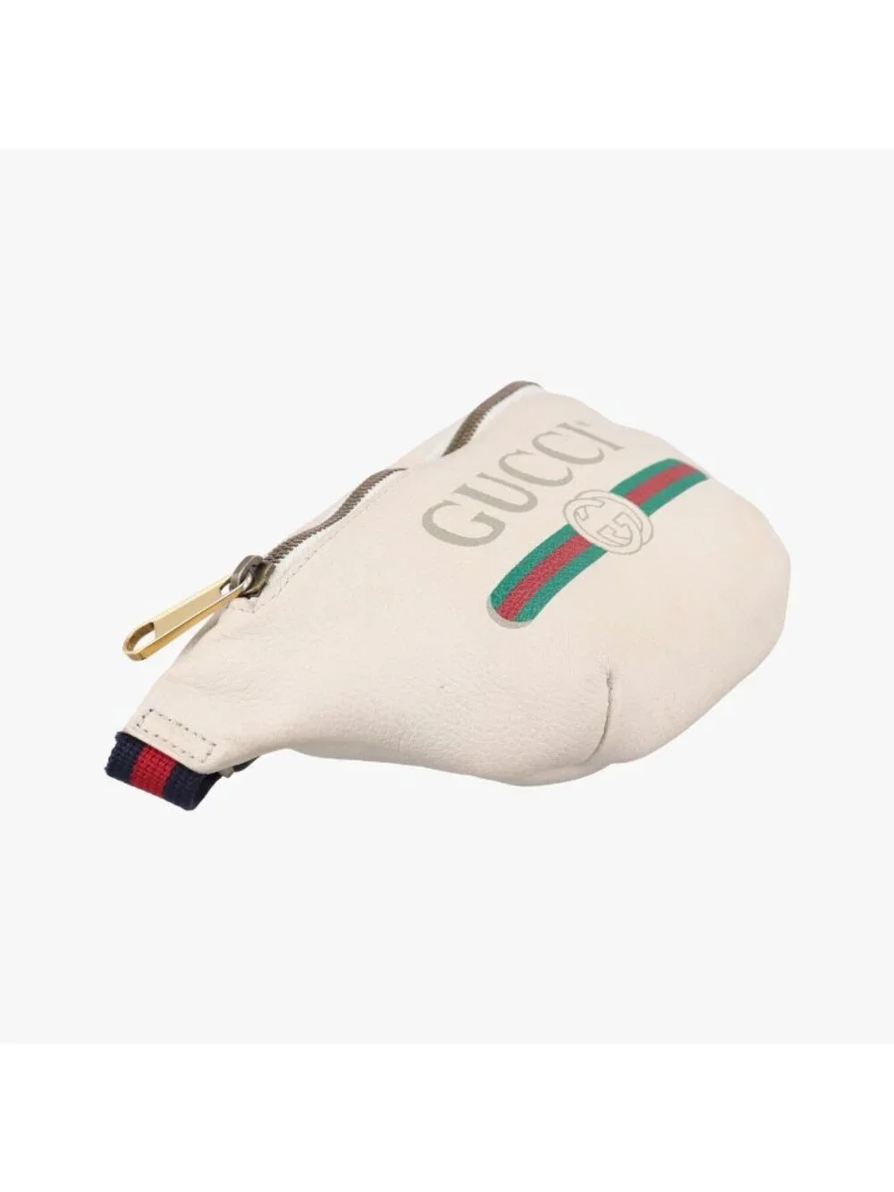Gucci Print White Leather Handbag